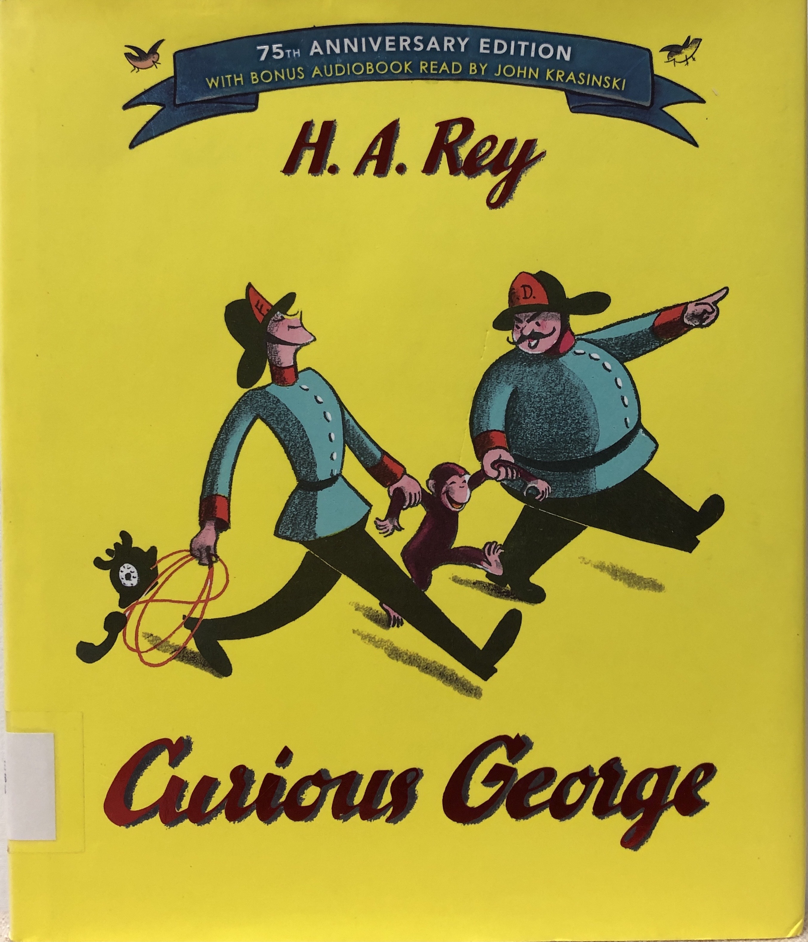 《好奇猴喬治》英文版七十五週年紀念版書封。
