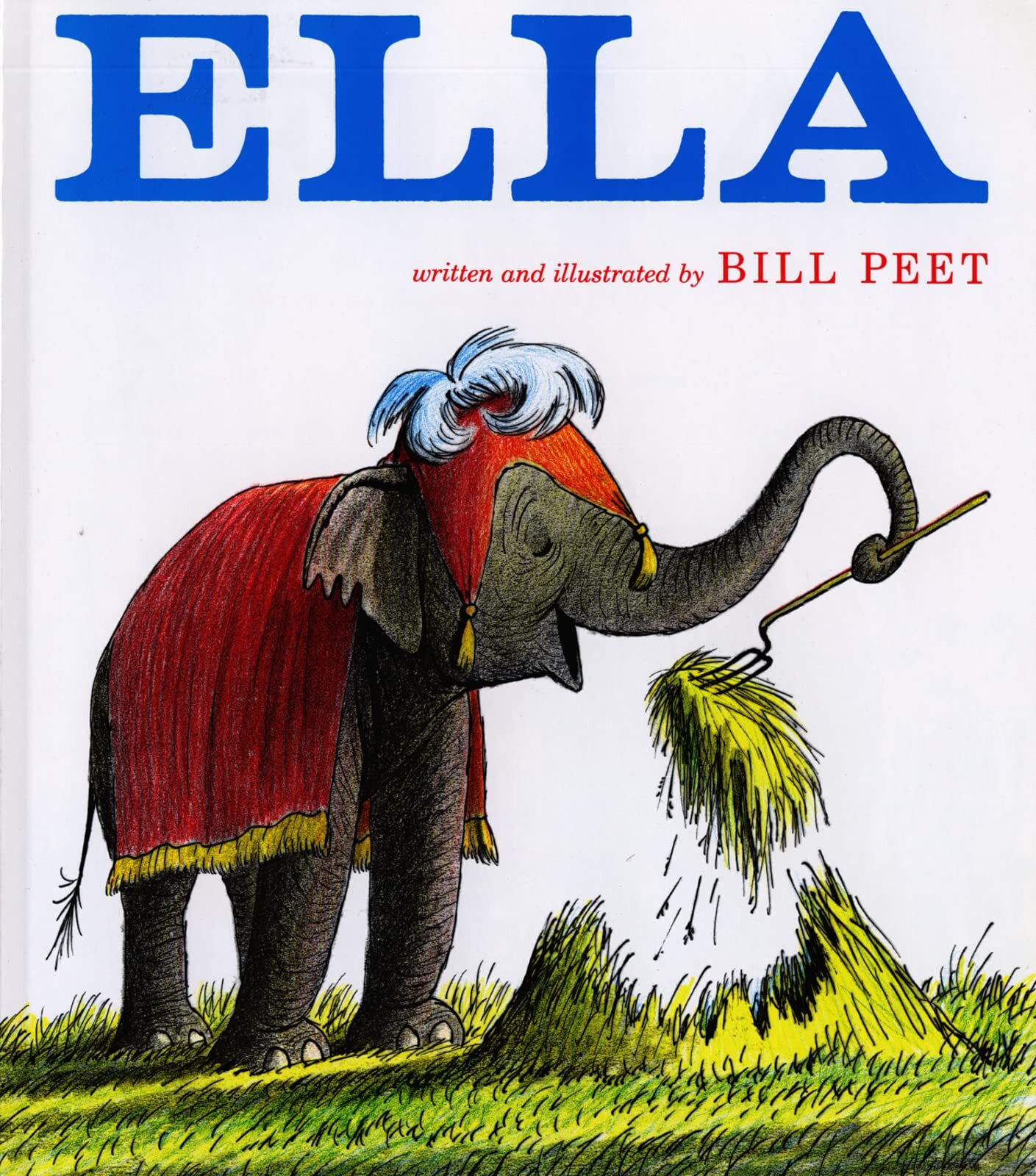 圖說：皮特在一九六四年出版的繪本作品《大象艾拉》（Ella，暫譯），靈動的大象樣貌和表情，似乎能看到《小飛象》的影子呢。