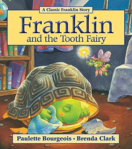 圖說：掉牙齒是小朋友生活中的大事，而布爾喬亞也有維持第一本繪本的故事脈絡，讓富蘭克林在殼裡面開著小夜燈。圖為《富蘭克林和牙仙》（Franklin and the Tooth Fairy，暫譯）書封。（圖片來源：Amazon）