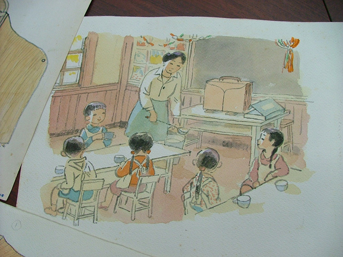 曹俊彥將幼稚園的記憶，以圖畫呈現(曹俊彥繪)